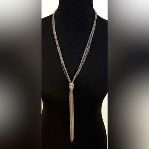 Multi-strand tassel necklace